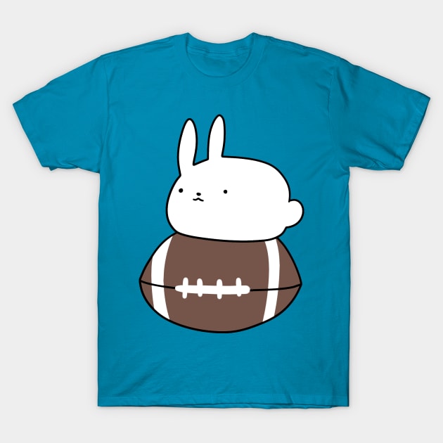 Little Bunny and Football T-Shirt by saradaboru